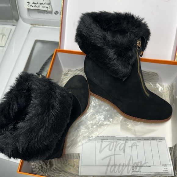 kate spade Shoes - Kate Spade black suede booties (New in box)